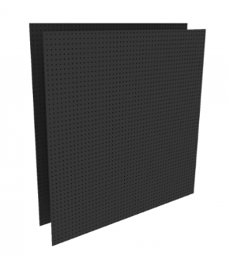 96H x 48W Pegboard - Black
